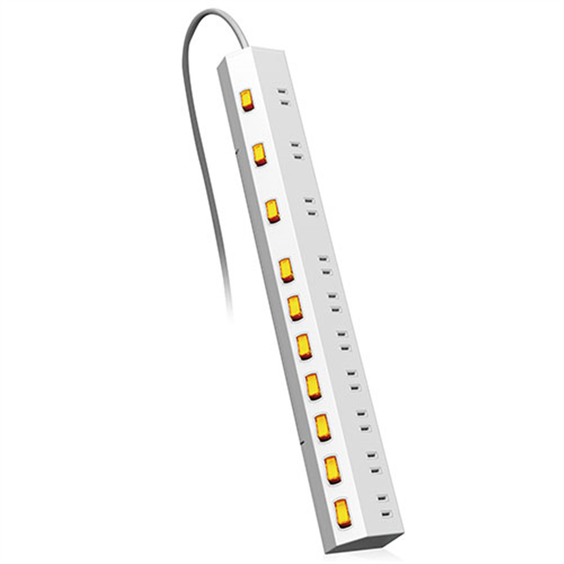 エレコム スイッチ付タップ10個口 2.5mT-K7A-21025WH 1個（ご注文単位1個）【直送品】