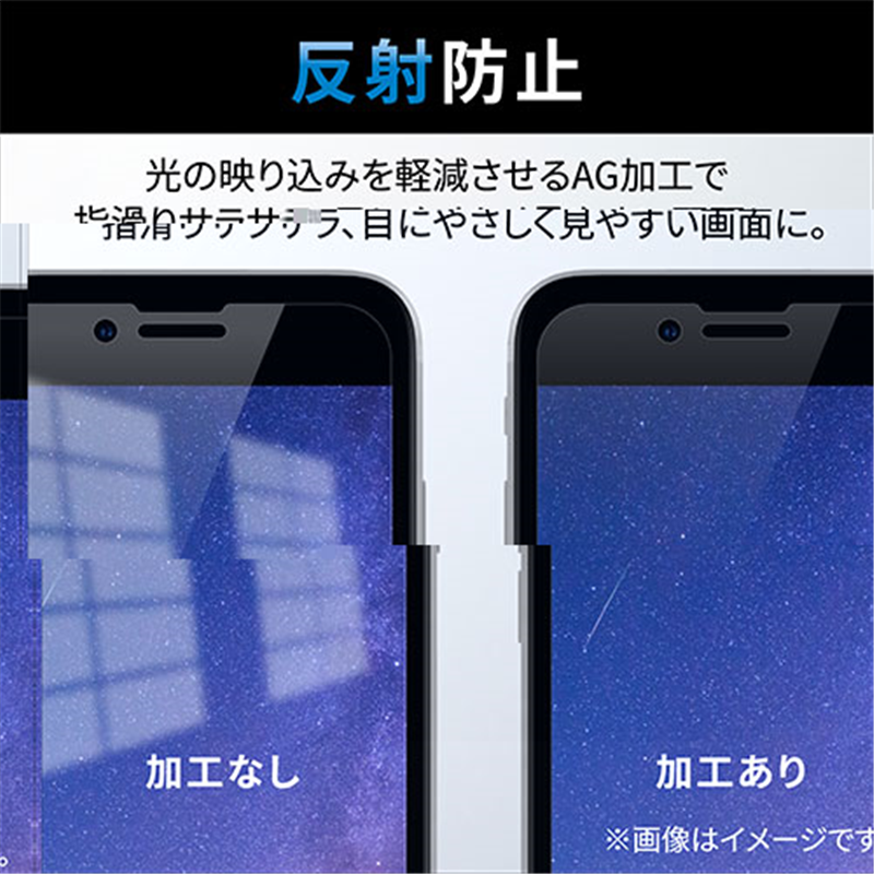 エレコム iPhone SE フィルム 指紋防止 反射防止 1個(ご注文単位1個)【直送品】