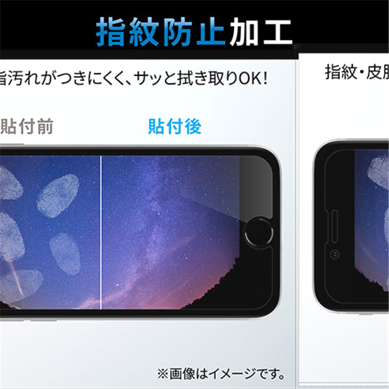 エレコム iPhone SE フィルム 指紋防止 反射防止 1個(ご注文単位1個)【直送品】