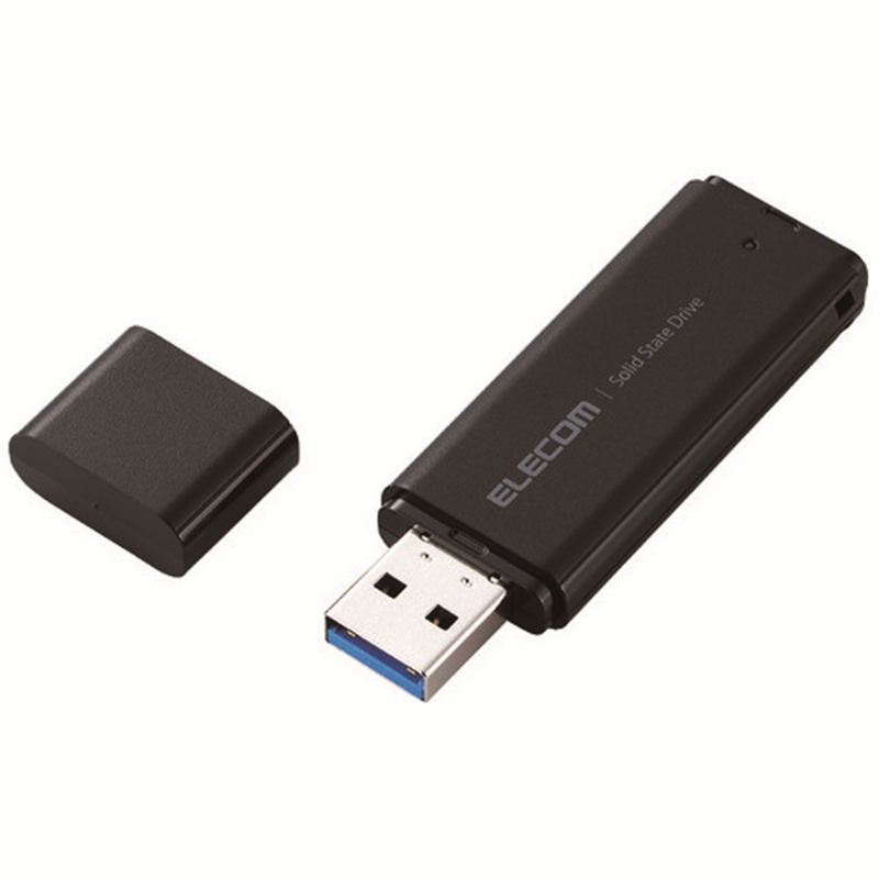 エレコム 外付けSSD 500GB ESD-EMC0500GBK  1個（ご注文単位1個）【直送品】