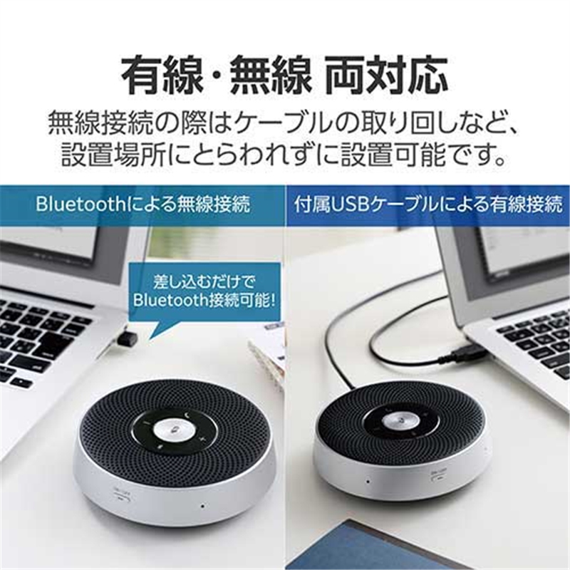エレコム Bluetoothスピーカーフォン LBT-SP03BK 1個(ご注文単位1個)【直送品】