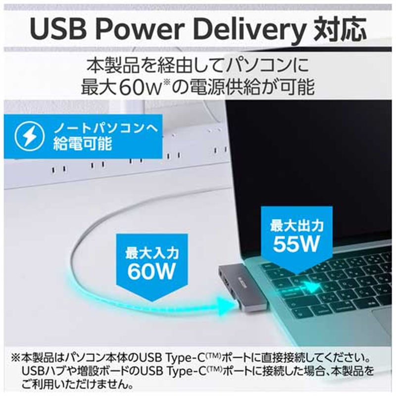 エレコム Type-C 直挿しドッキング DST-C25SV 1個(ご注文単位1個)【直送品】