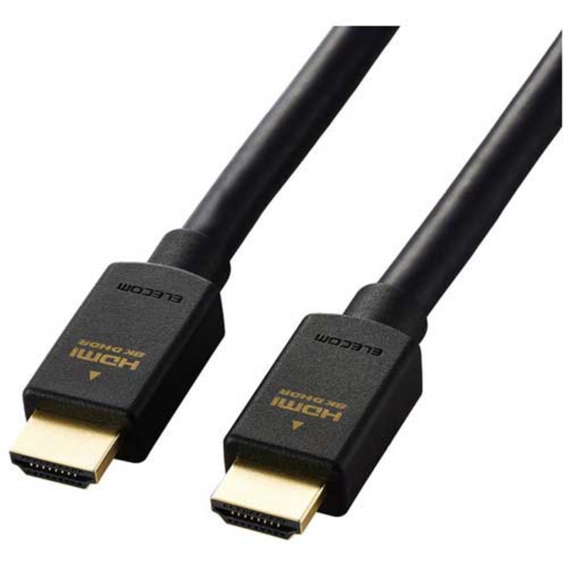 エレコム Ultra HDMIケーブル 5m DH-HD21E50BK2  1個（ご注文単位1個）【直送品】
