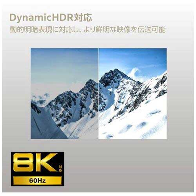 エレコム Ultra HDMIケーブル 5m DH-HD21E50BK2 1個(ご注文単位1個)【直送品】