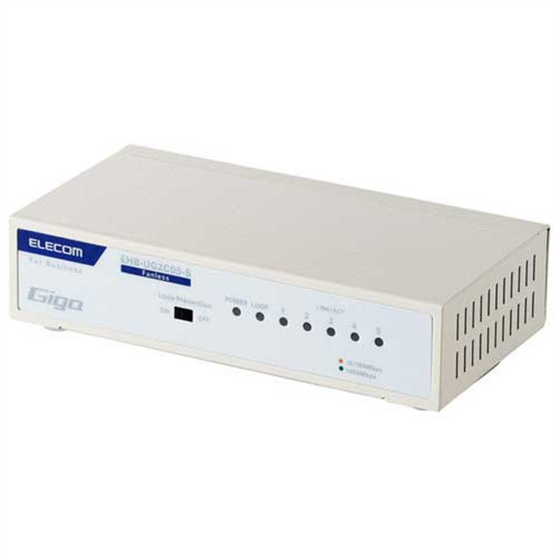 エレコム スイッチングハブ 5ポート EHB-UG2C05-S  1個（ご注文単位1個）【直送品】