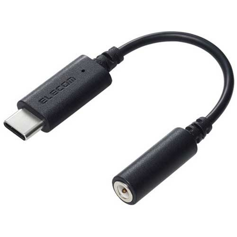エレコム Type-C-3.5mm 変換ケーブル MPA-C35DBK2  1個（ご注文単位1個）【直送品】