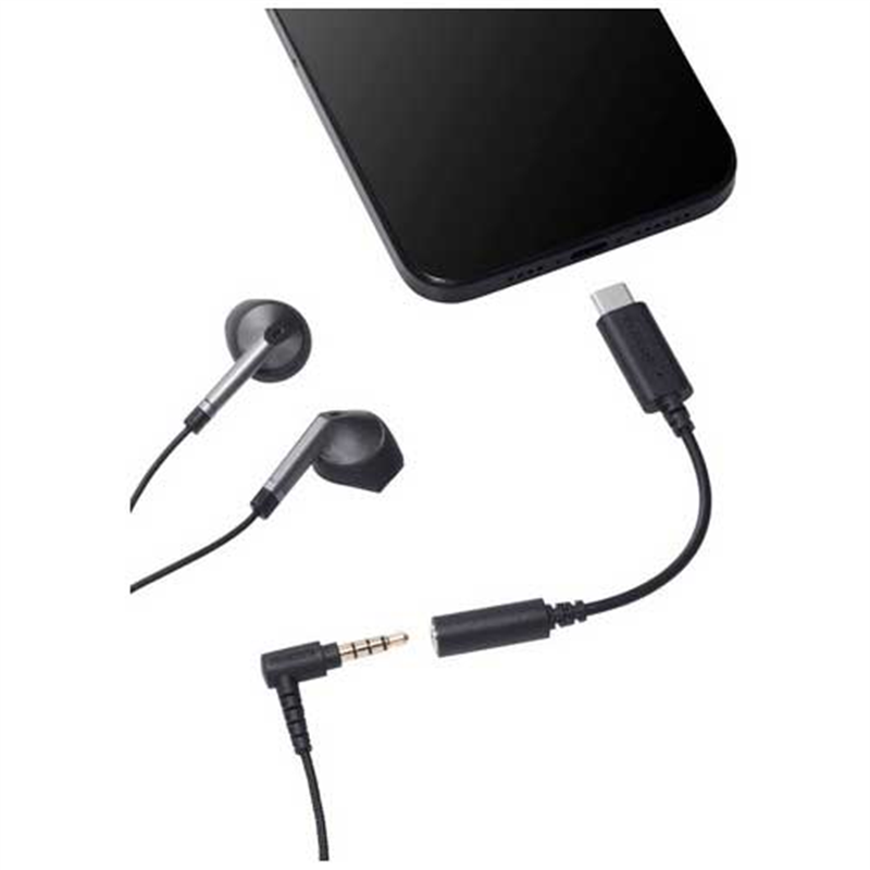 エレコム Type-C-3.5mm 変換ケーブル MPA-C35DBK2 1個(ご注文単位1個)【直送品】