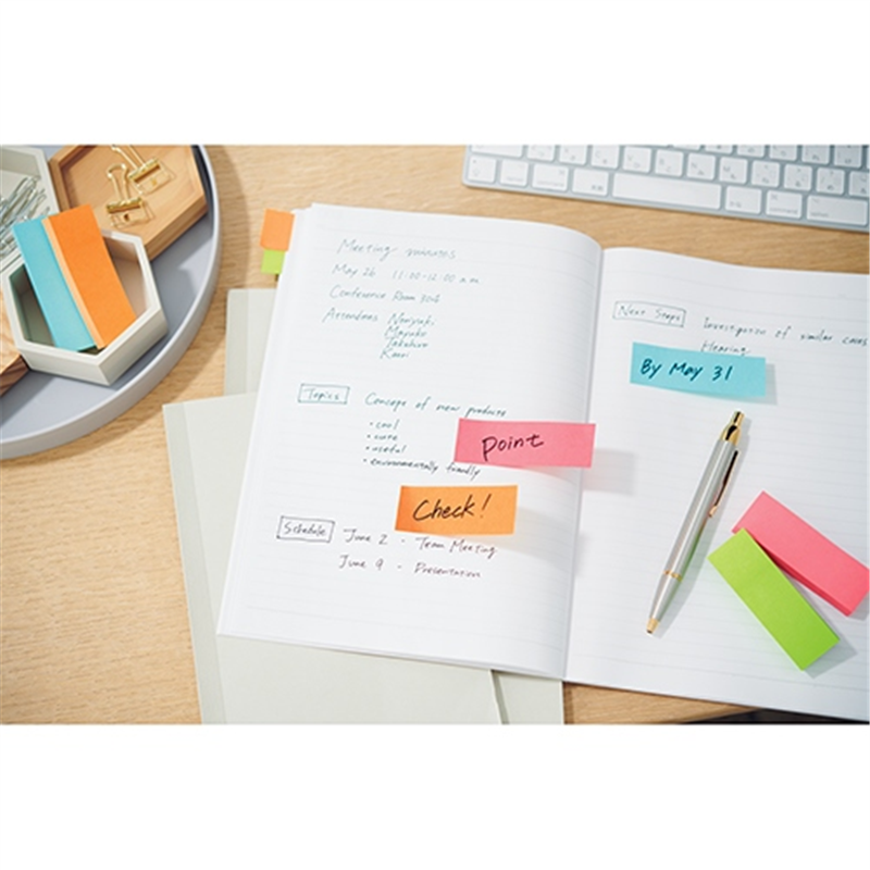 スリーエム ジャパン Post-it強粘着MC75×25mm 5001SS-MC-1N 4色 1個(ご注文単位1個)【直送品】