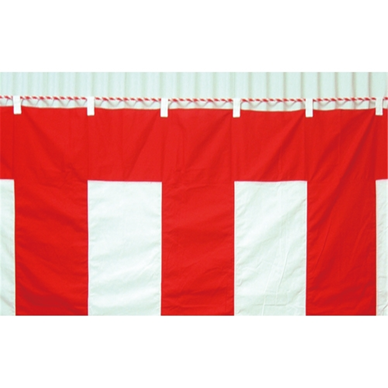 八光舎 紅白幕 4間物 180×720cm  1個（ご注文単位1個）【直送品】