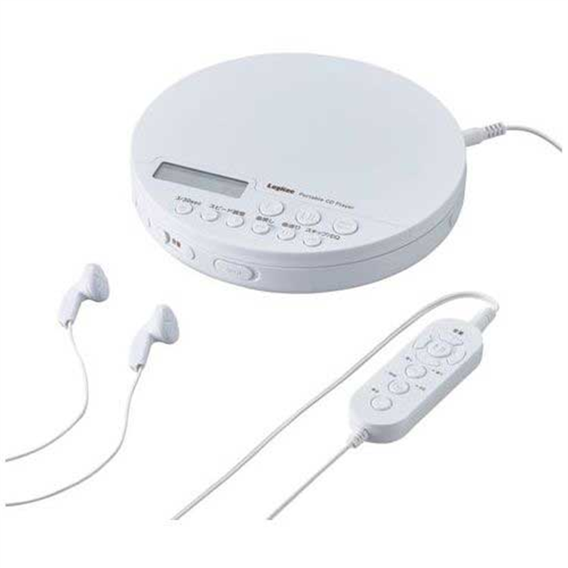 ロジテック ポータブルCDプレーヤーLCP-PAPB02WH  1個（ご注文単位1個）【直送品】
