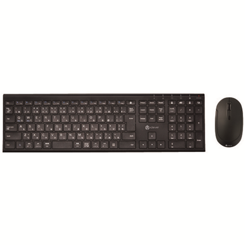 iClever 無線フルキーボード&マウスIC-BK23Combo-BK 1個（ご注文単位1個）【直送品】