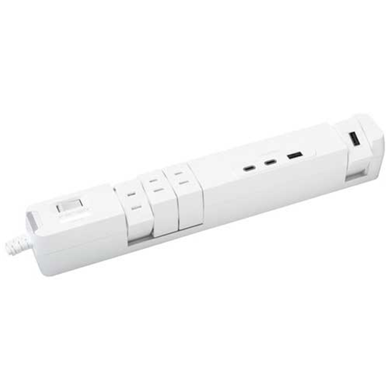 ファーゴ 両面挿し電源タップ6個口 C×2+A×2  1個（ご注文単位1個）【直送品】