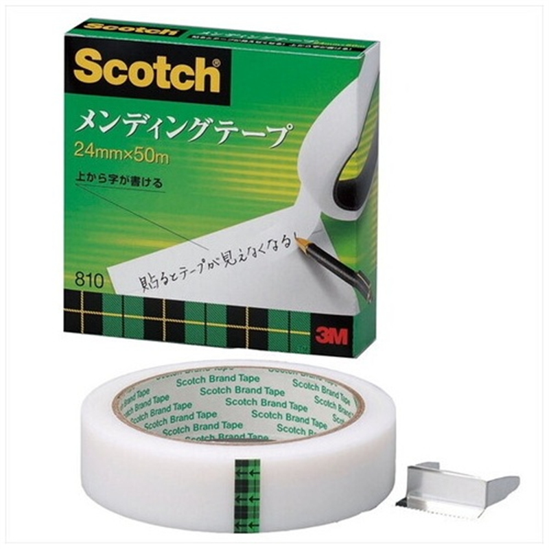 スリーエム ジャパン メンディングテープ 810-3-24 24mm×50m  1個（ご注文単位1個）【直送品】