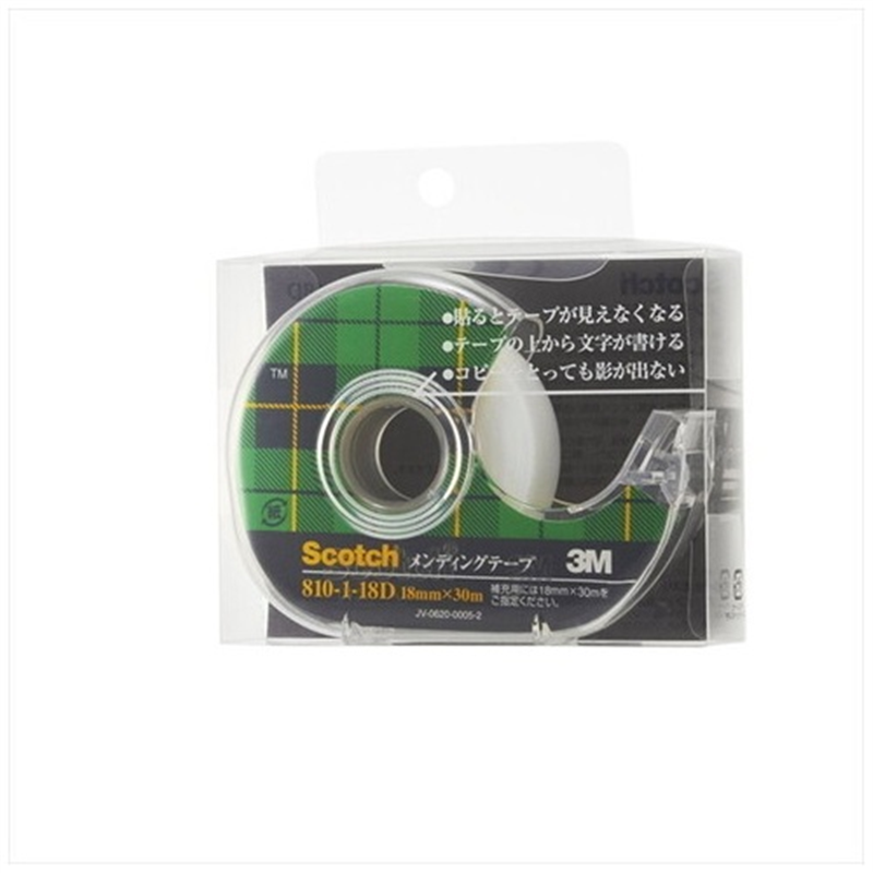スリーエム ジャパン メンディングテープ 810-1-18D 18mm×30m  1個（ご注文単位1個）【直送品】