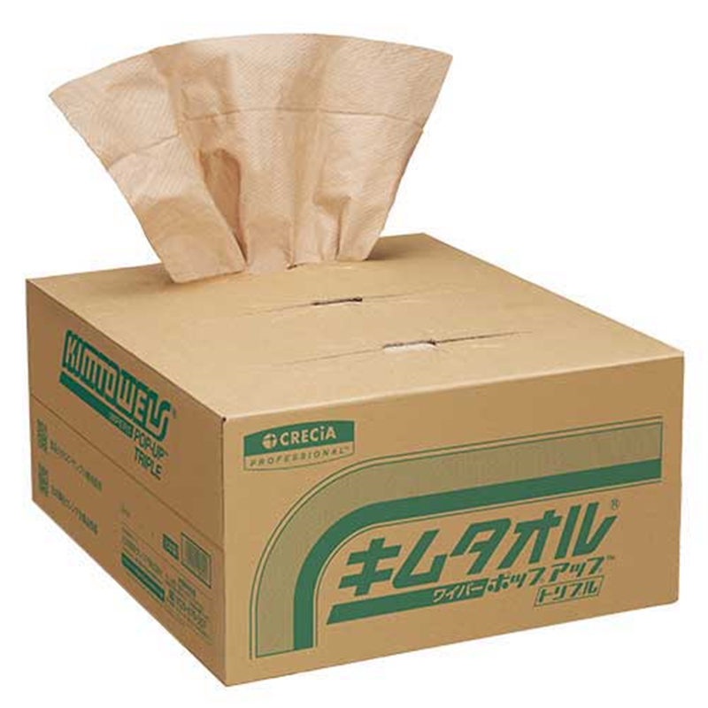 日本製紙クレシア キムタオル ポップアップ トリプル 300枚  1個（ご注文単位1個）【直送品】