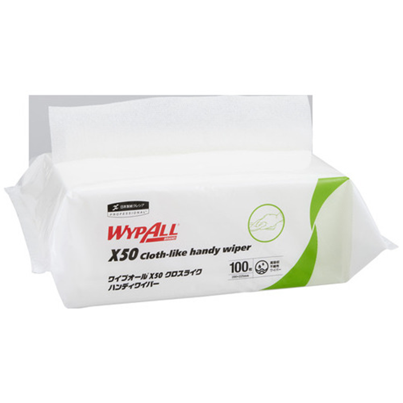 日本製紙クレシア ワイプオールX50クロスライクハンディ100枚 1個(ご注文単位1個)【直送品】