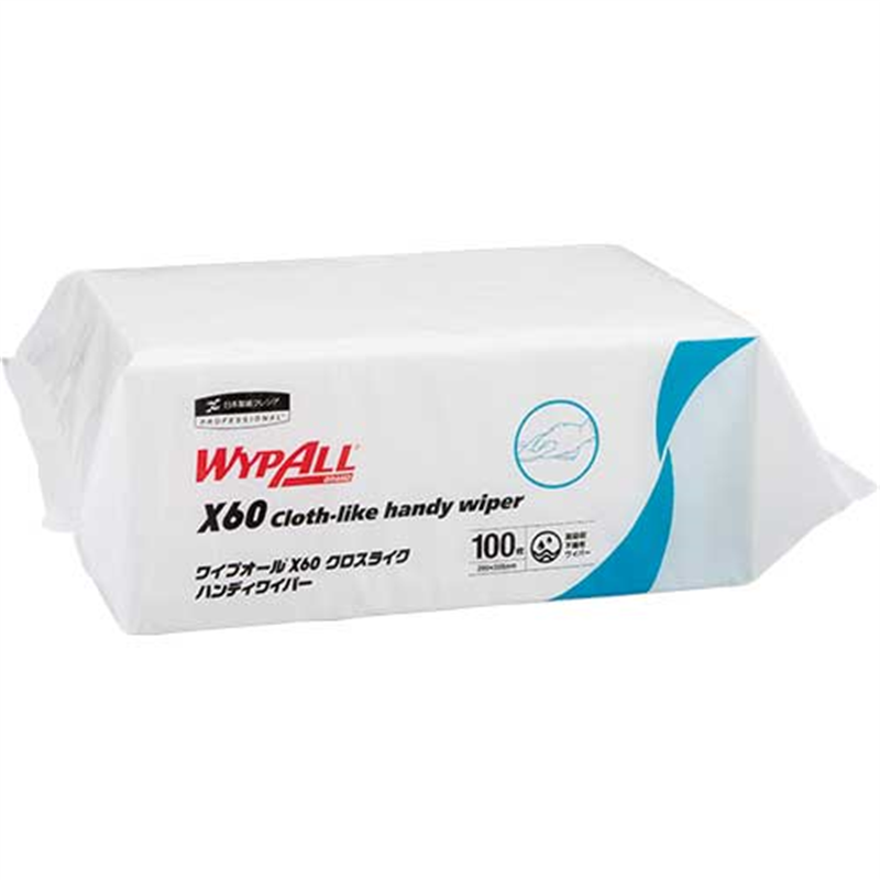 日本製紙クレシア ワイプオールX60クロスライクハンディ100枚 1個（ご注文単位1個）【直送品】