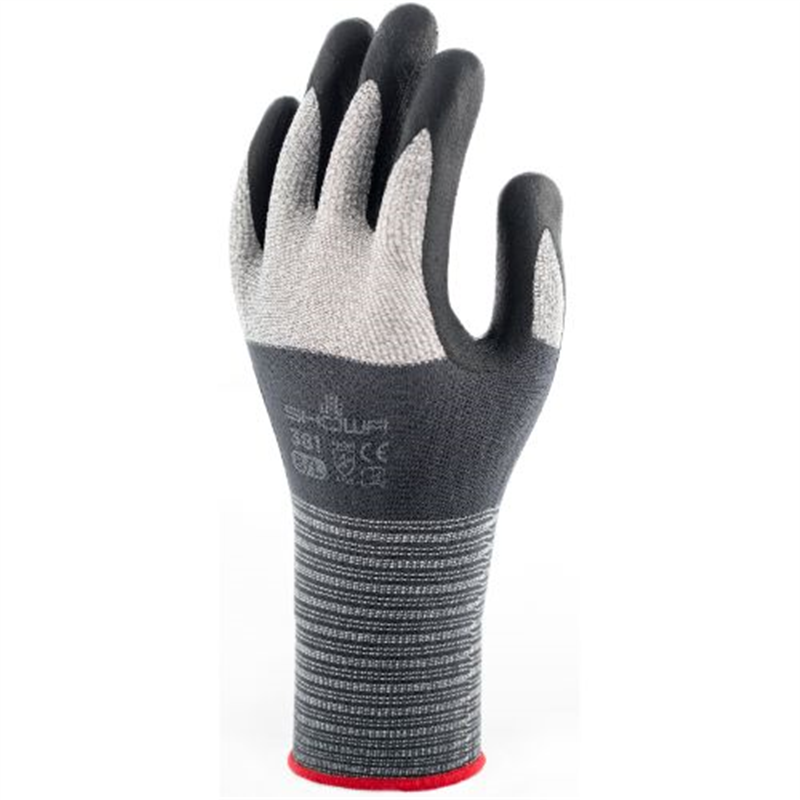 ショーワグローブ 381 マイクログリップ L/グレー  1個（ご注文単位1個）【直送品】