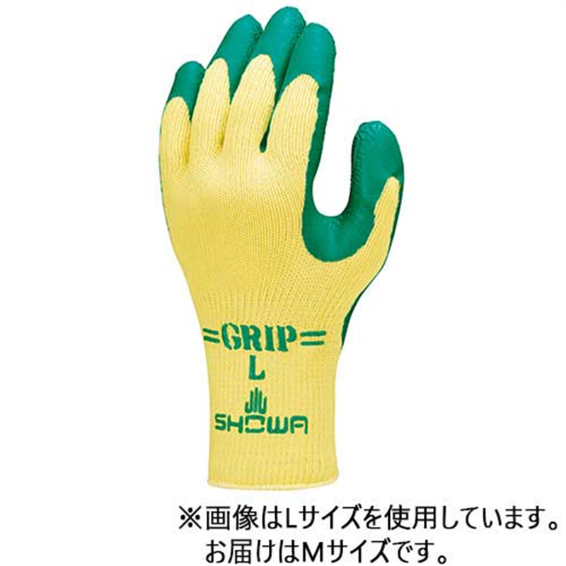 ショーワグローブ グリップ(ソフトタイプ)5双 M/グリーン  1個（ご注文単位1個）【直送品】