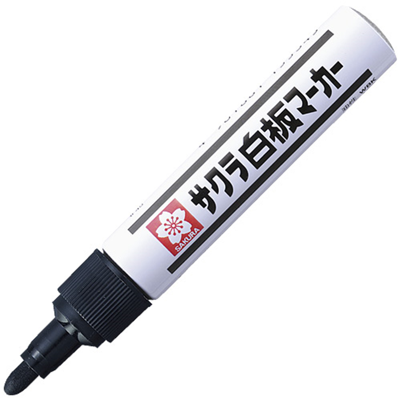 サクラクレパス ホワイトボードマーカー WBK#49 中字 黒  1個（ご注文単位1個）【直送品】