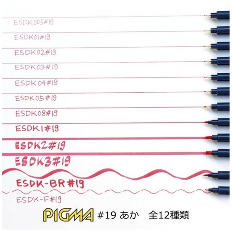 サクラクレパス △水性マーカー ピグマ 03 ESDK03 赤 1個(ご注文単位1個)【直送品】