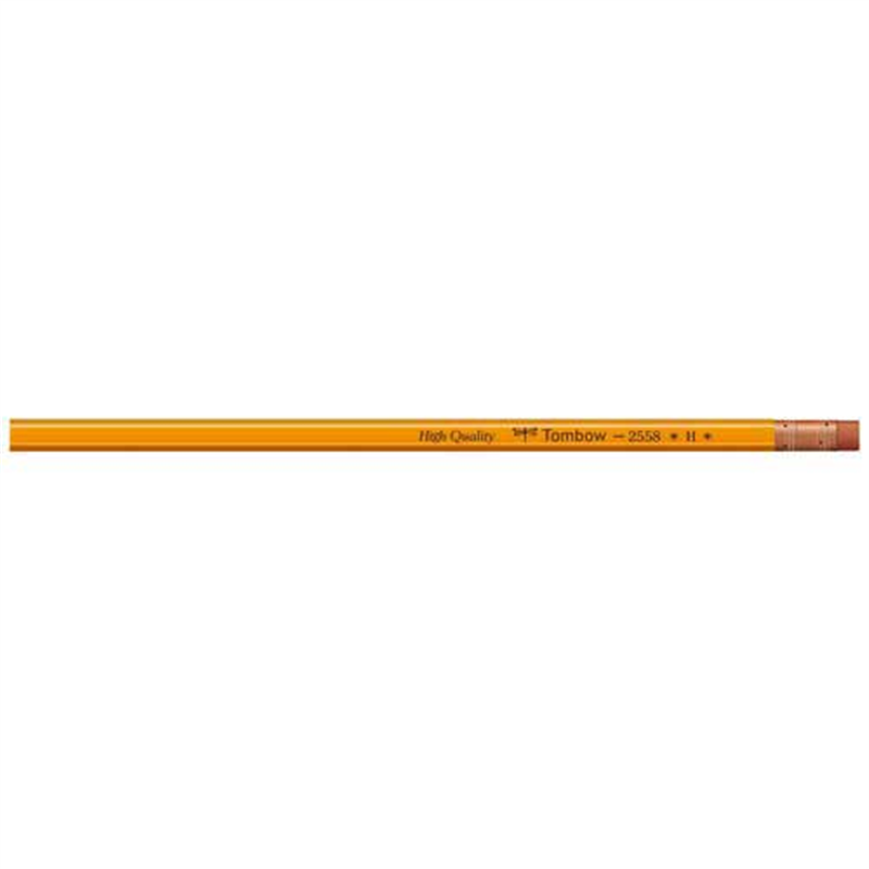 トンボ鉛筆 ゴム付鉛筆 2558-H H 1個(ご注文単位1個)【直送品】