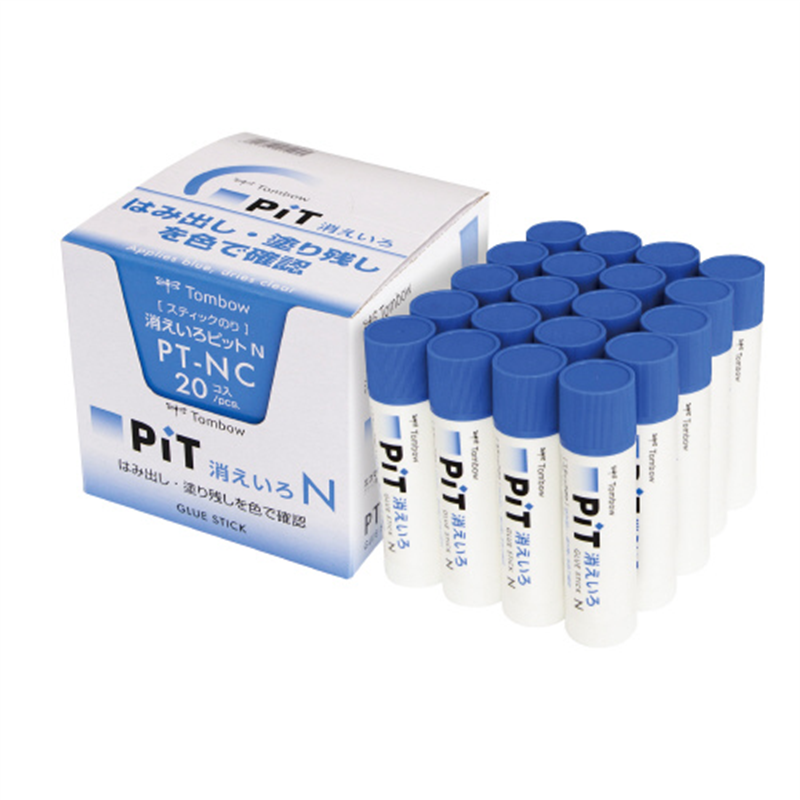 トンボ鉛筆 スティックのり消えいろピットPT-NC 20個/箱（ご注文単位1箱）【直送品】
