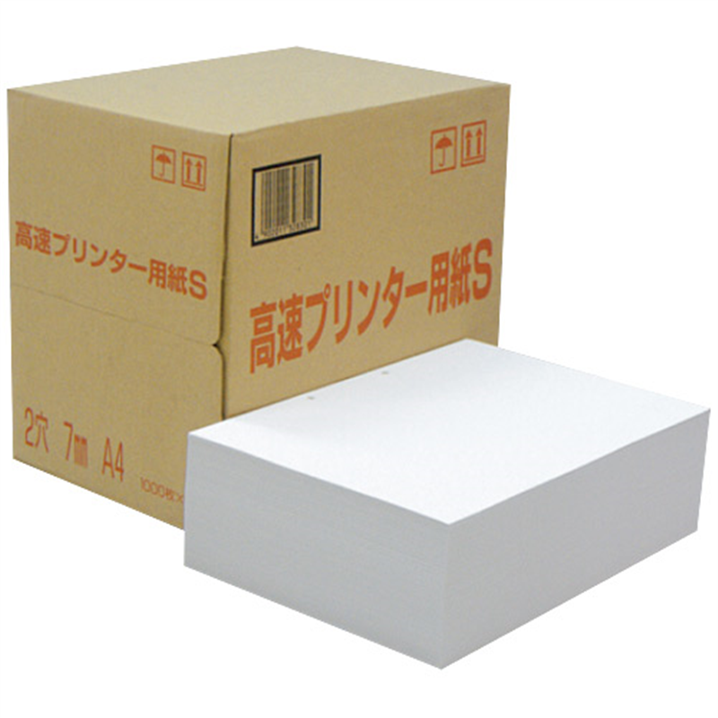 アジア原紙 高速プリンタ用紙S A4 2穴 3000枚 1個(ご注文単位1個)【直送品】
