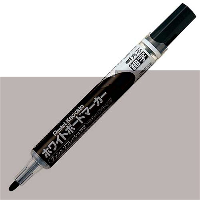 ぺんてる ボードマーカーノックル EMWLS-A 細字 黒  1個（ご注文単位1個）【直送品】