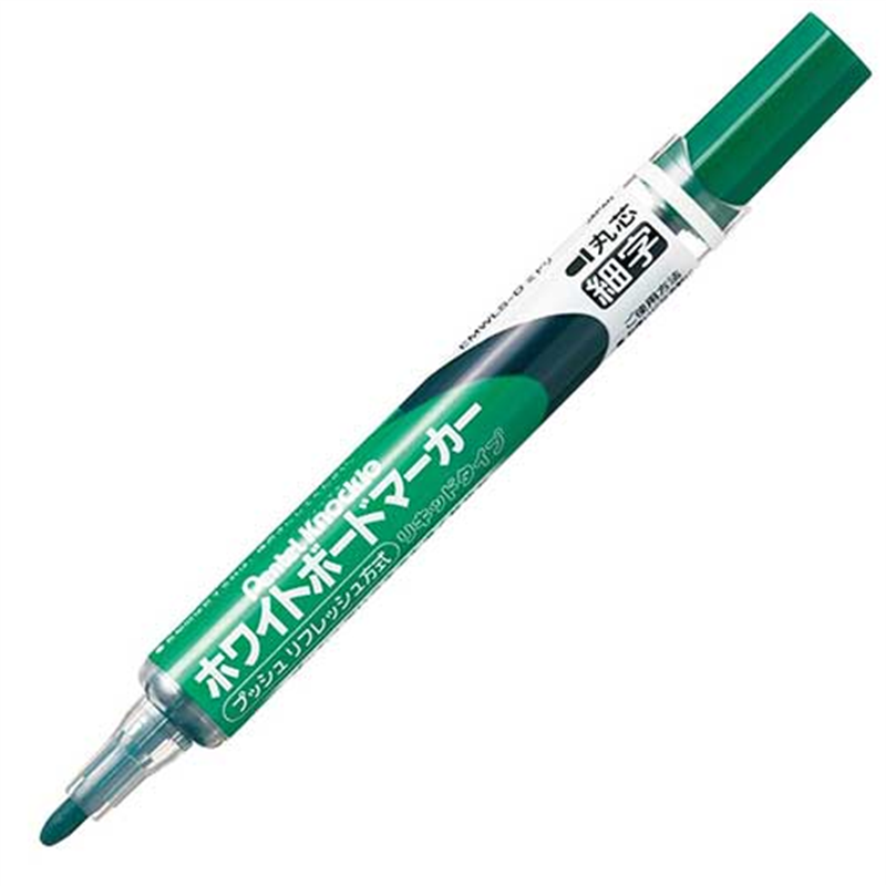 ぺんてる ボードマーカーノックル EMWLS-D 細字 緑  1個（ご注文単位1個）【直送品】