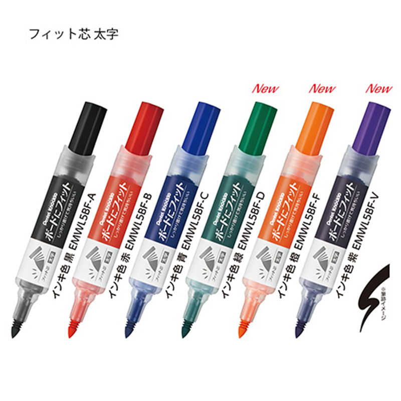 ぺんてる ボードマーカノックル EMWL5BF6ST 太字6色 1個（ご注文単位1個）【直送品】