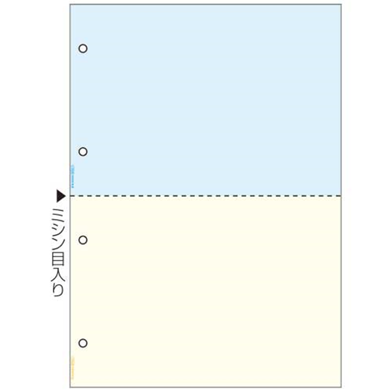 ヒサゴ プリンタ帳票限定 A4カラー2面4穴 2500枚  1個（ご注文単位1個）【直送品】