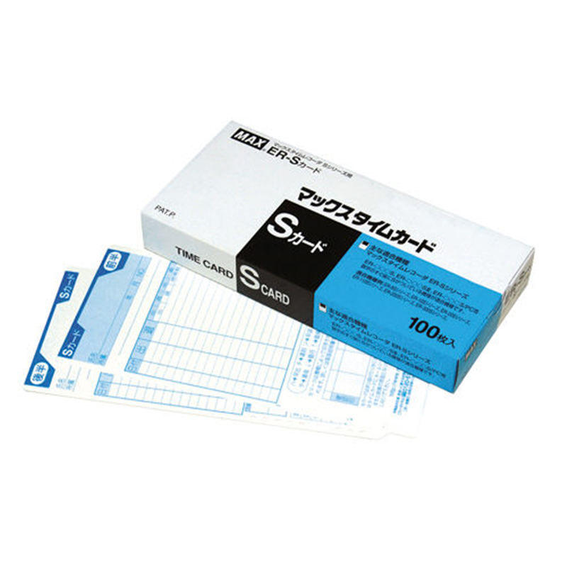 マックス タイムカード ER-S 100枚入  1個（ご注文単位1個）【直送品】