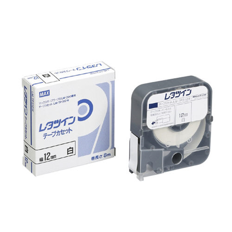 マックス レタツインテープ LM-TP312W 白 12mm×8m  1個（ご注文単位1個）【直送品】