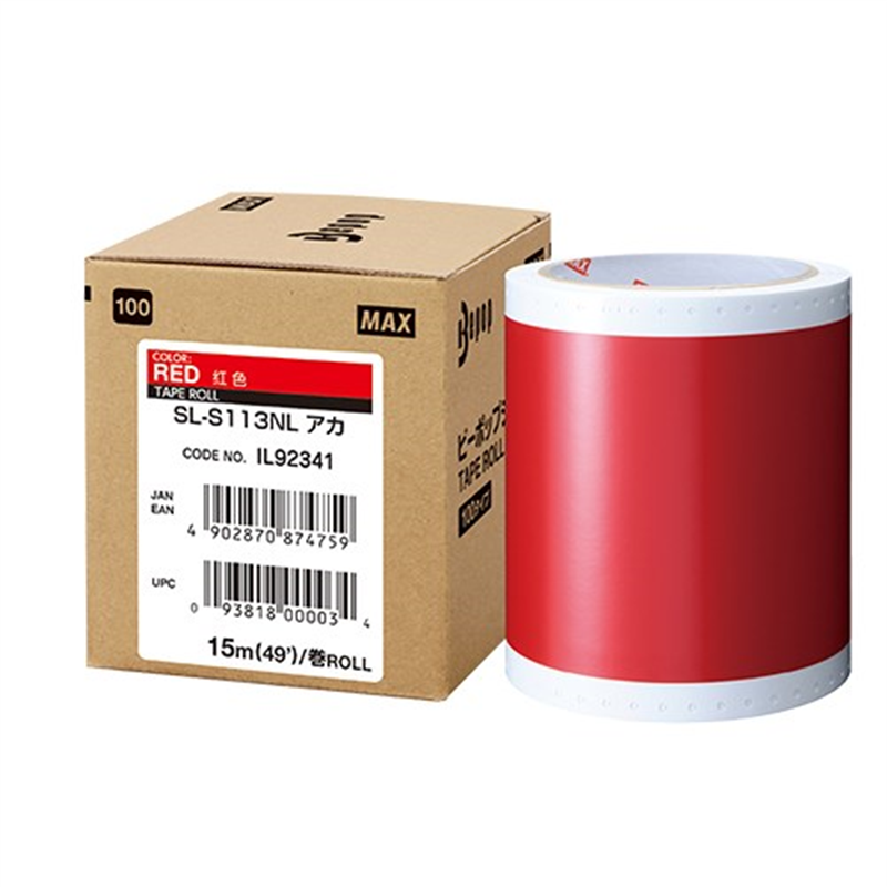 マックス ビーポップ標準シート 100mm SL-S113NLアカ 1個（ご注文単位1個）【直送品】