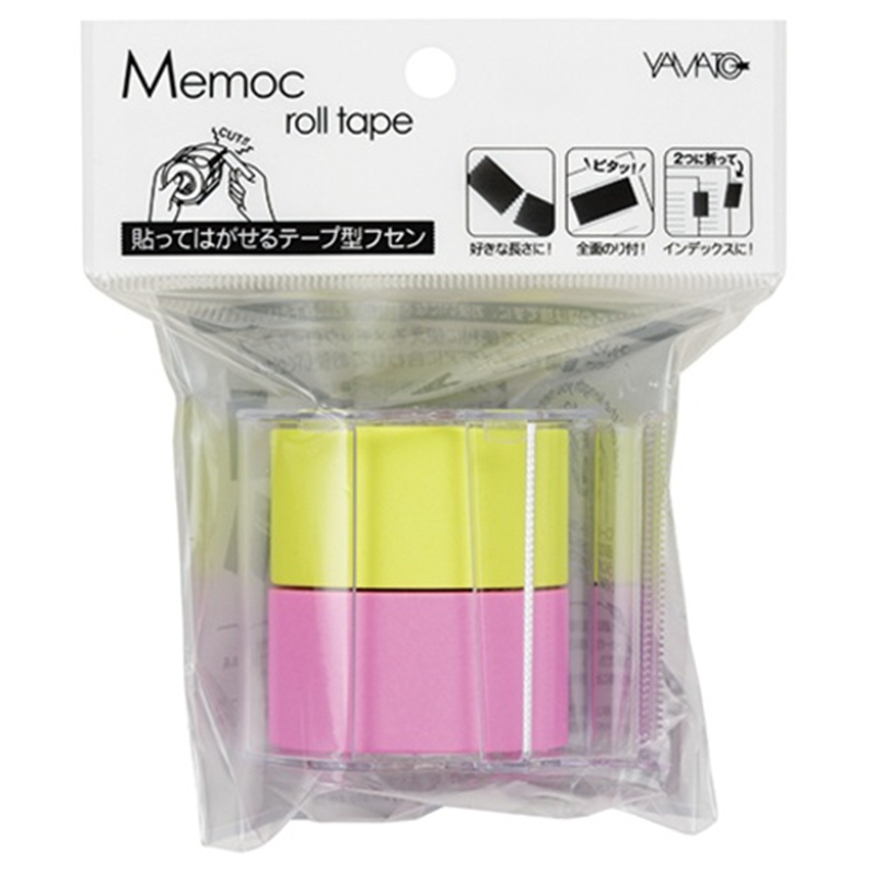 ヤマト メモックロールテープ 蛍光 NORK-25CH6A  1個（ご注文単位1個）【直送品】