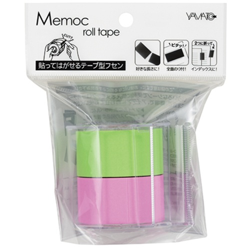 ヤマト メモックロールテープ 蛍光 NORK-25CH6B  1個（ご注文単位1個）【直送品】
