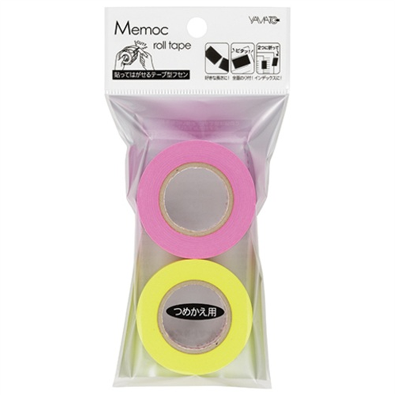 ヤマト メモックロール替テープ蛍光 WR-25H-6A 1個(ご注文単位1個)【直送品】