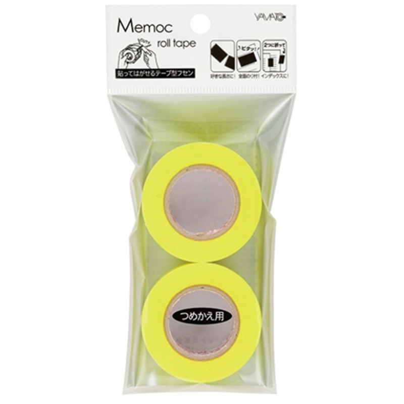 ヤマト メモックロール替テープ蛍光 WR-25H-LE 1個(ご注文単位1個)【直送品】