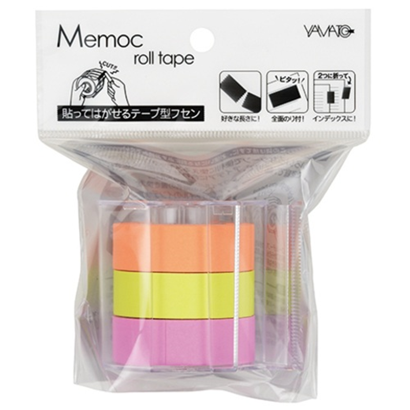 ヤマト メモックロールテープ 蛍光 RK-15CH-C  1個（ご注文単位1個）【直送品】