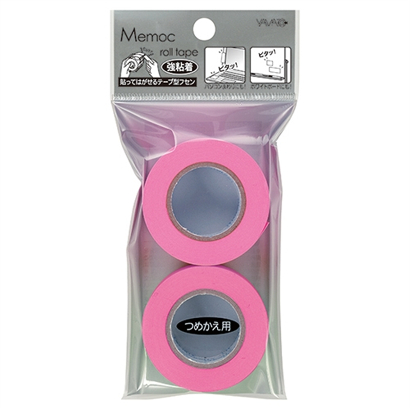 ヤマト メモックロール強粘着詰替PRK-15H-ROローズ 1個(ご注文単位1個)【直送品】