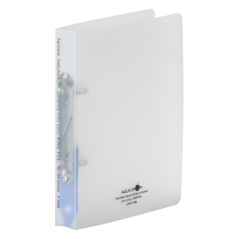 LIHITLAB ツイストリングファイルA5S F-5006-1 乳白  1個（ご注文単位1個）【直送品】