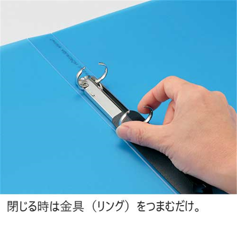 LIHITLAB ツイストリングファイルA5S F-5006-1 乳白 1個(ご注文単位1個)【直送品】