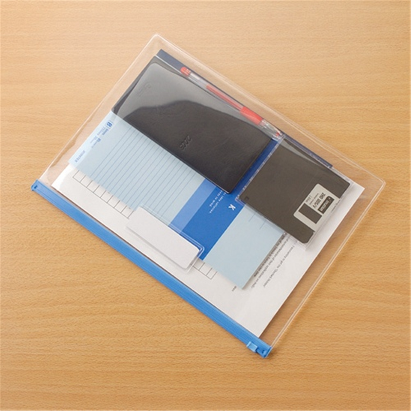 LIHITLAB クリヤーケース F-74S A4S 藍 1個(ご注文単位1個)【直送品】