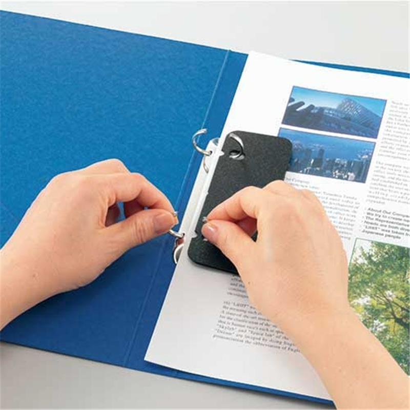 LIHITLAB リングファイル F-803 A4S 35mm 藍  1個（ご注文単位1個）【直送品】