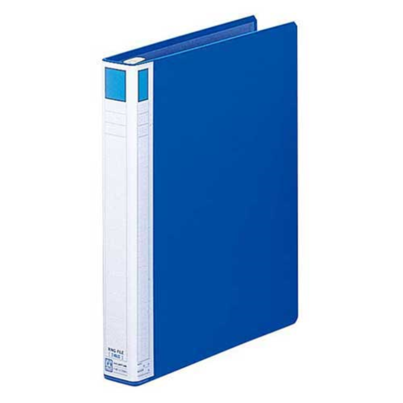 LIHITLAB リングファイル F-817-2 A4S 42mm 藍  1個（ご注文単位1個）【直送品】
