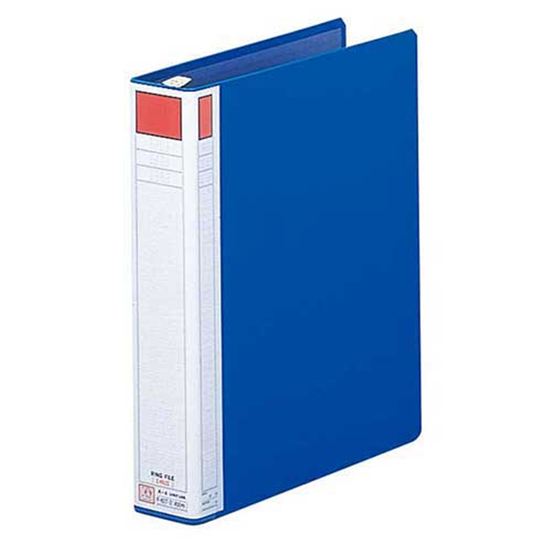 LIHITLAB リングファイル F-827-2 A4S 57mm 藍  1個（ご注文単位1個）【直送品】