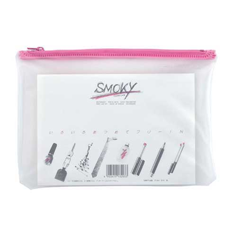 LIHITLAB クリヤーケース F-261 B6S マチなし 桃  1個（ご注文単位1個）【直送品】