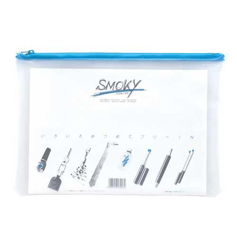 LIHITLAB クリヤーケース F-262 B5S マチなし 水  1個（ご注文単位1個）【直送品】