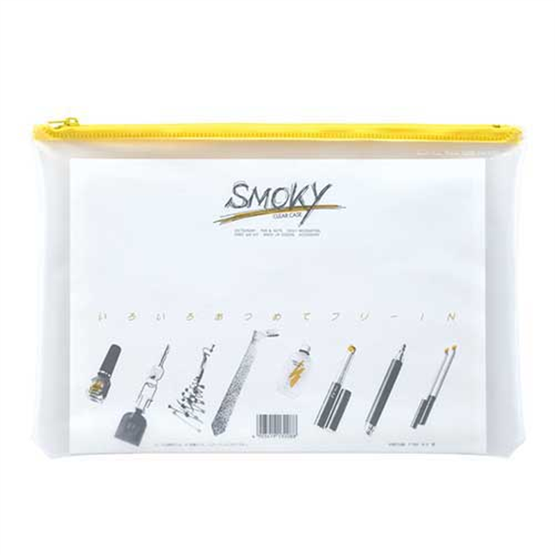 LIHITLAB クリヤーケース F-262 B5S マチなし 黄  1個（ご注文単位1個）【直送品】